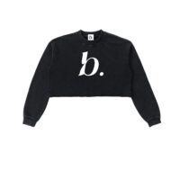 BESS - Washed Cropped Sweatshirt Women