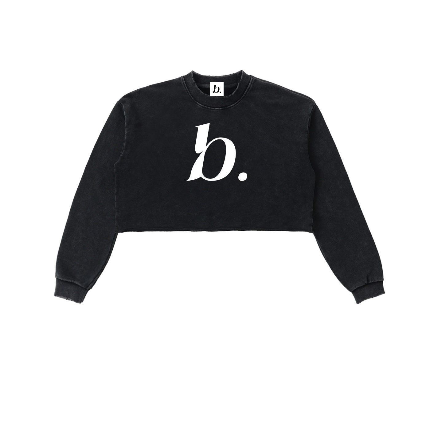BESS - Washed Cropped Sweatshirt Women