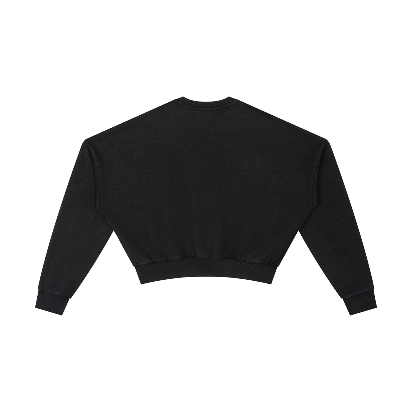 BESS - Washed Cropped Sweatshirt Women - Image 2