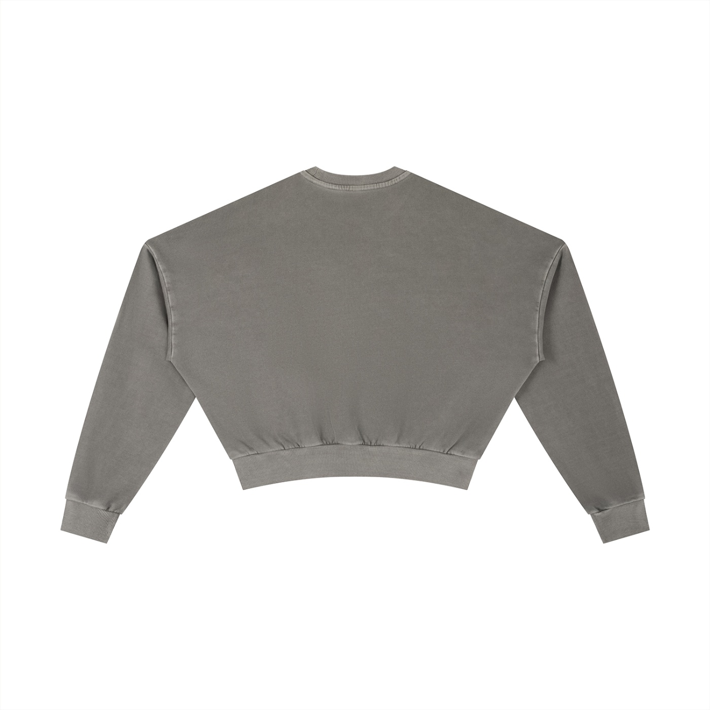 BESS - Washed Cropped Sweatshirt Women - Image 8