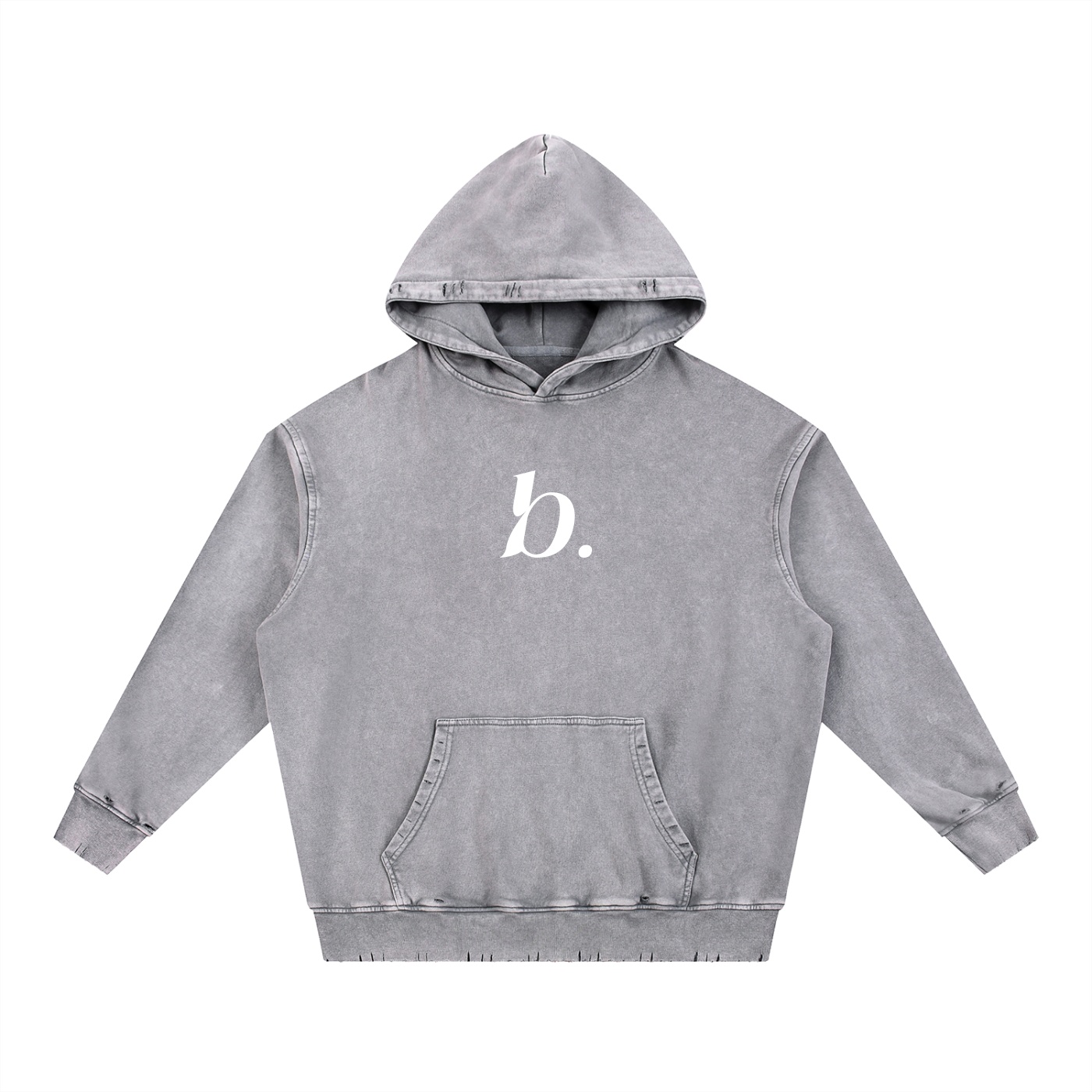 BESS - Hand-Frayed Heavyweight Hoodie - Image 8