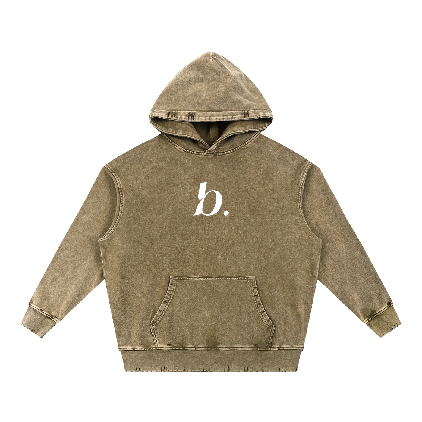 BESS - Hand-Frayed Heavyweight Hoodie - Image 6