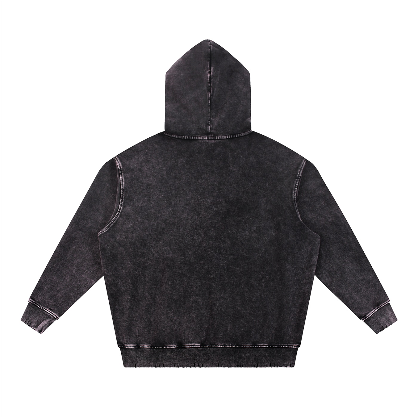 BESS - Hand-Frayed Heavyweight Hoodie - Image 3