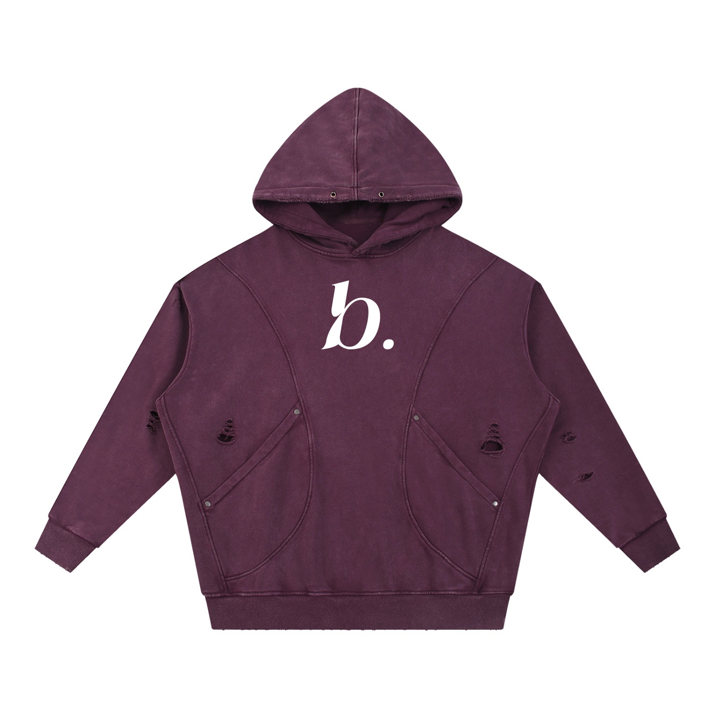 BESS - Washed Pocket Hoodie