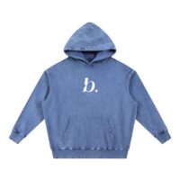 BESS -  Hand-Frayed Heavyweight  Hoodie