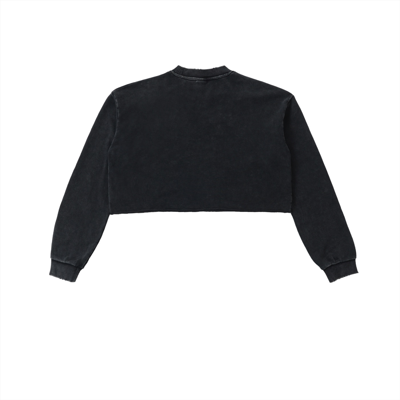 BESS - Washed Cropped Sweatshirt Women - Image 2