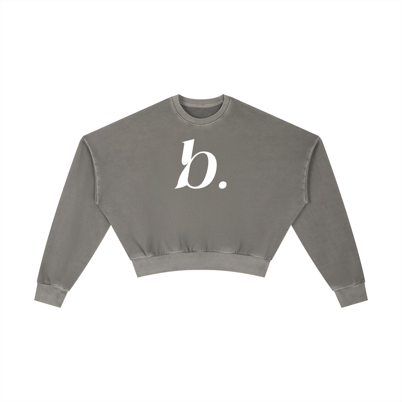 BESS - Washed Cropped Sweatshirt Women - Image 7