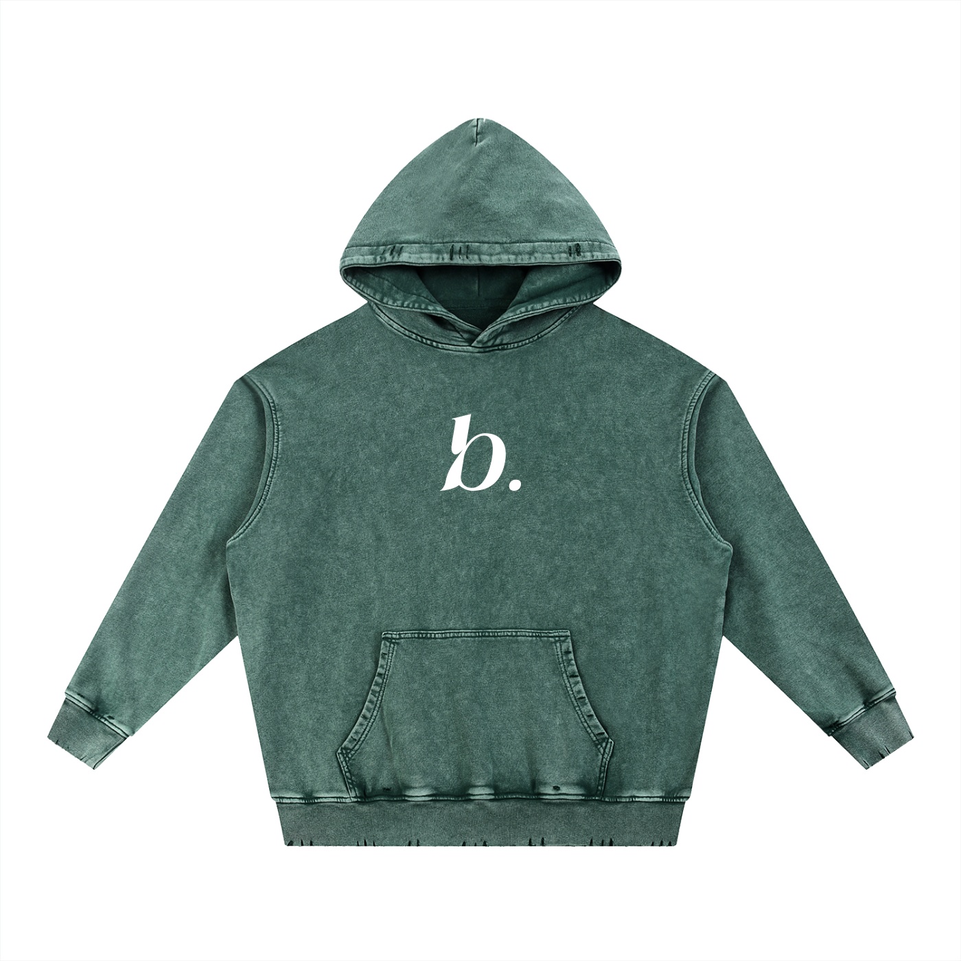BESS - Hand-Frayed Heavyweight Hoodie - Image 4