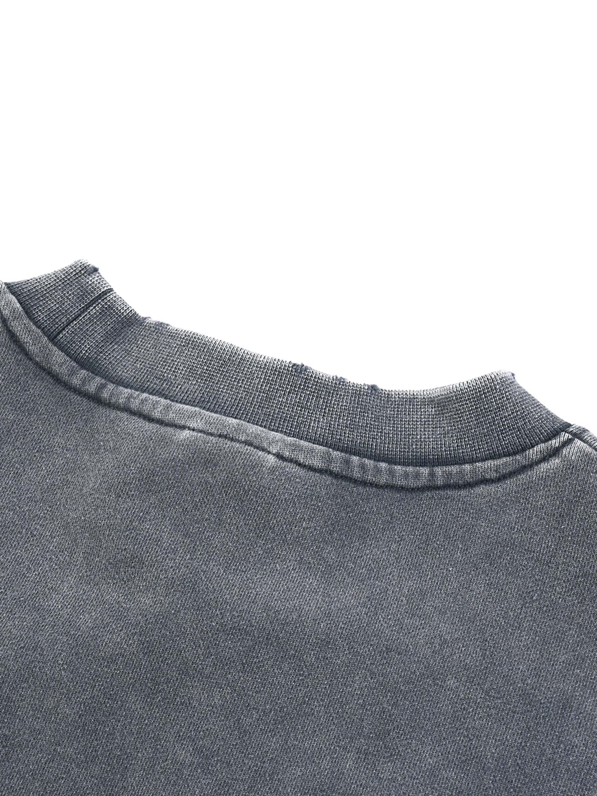 BESS - Washed Cropped Sweatshirt Women - Image 11